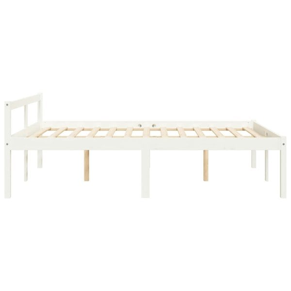 Berkfield Bed Frame White 120x200 cm Solid Wood Pine