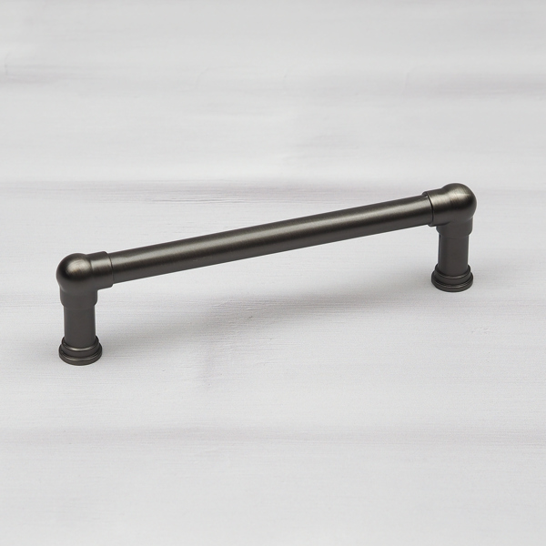 Handle & Home Brushed Grey Industrial Pipe Style Cabinet D Bar Handles