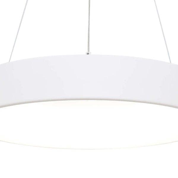 Pagazzi Lighting Suvi White LED Ceiling Pendant