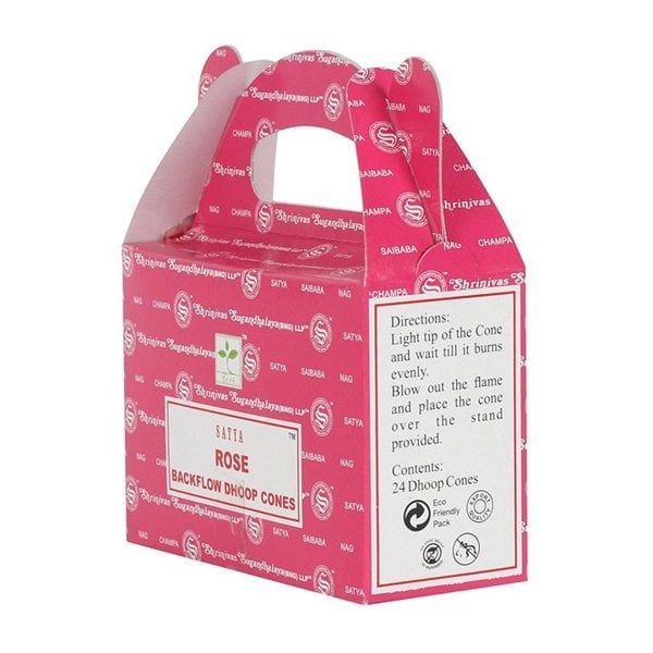 Serano Set of 6 Packets of Satya Rose Backflow Dhoop Cones