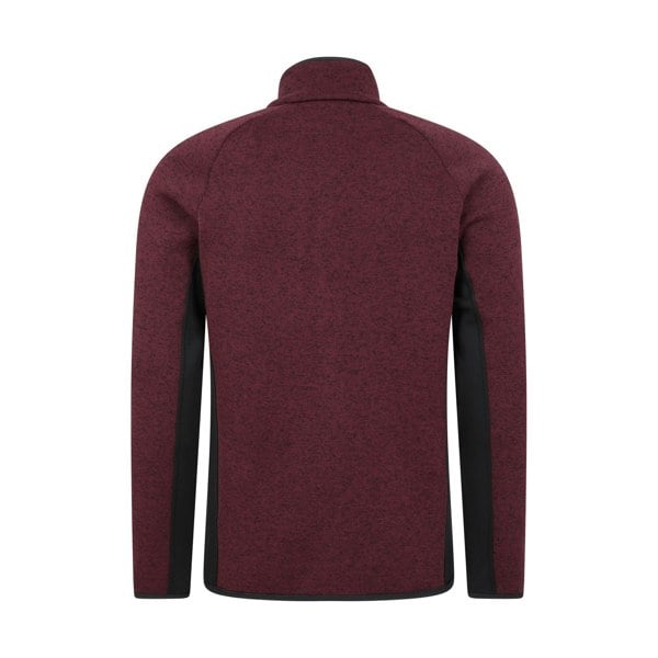 Mountain Warehouse Mens Treston Full Zip Fleece Jacket - Burgundy