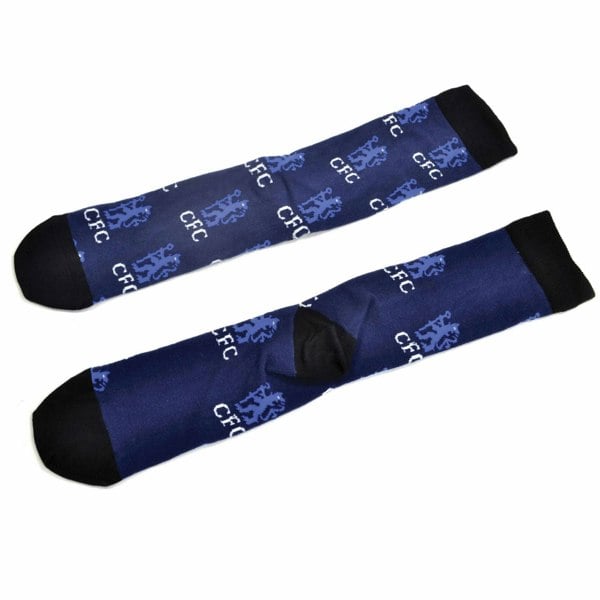 Chelsea FC Unisex Adult All-Over Print Socks - Blue