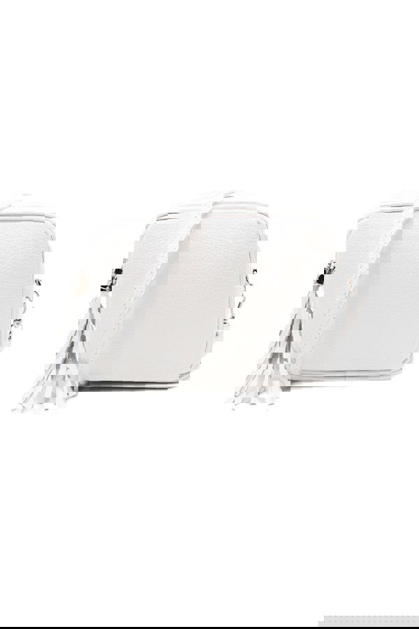 Kitise Tassel Charm Genuine Italian Leather Camera Handbag Crossbody Bag