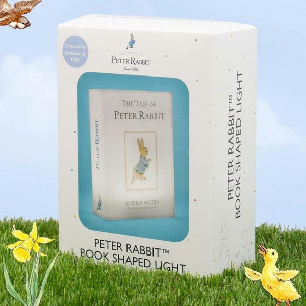Fizz Creations Peter Rabbit Illuminated Book Shaped Light  120 x 40 x 160mm