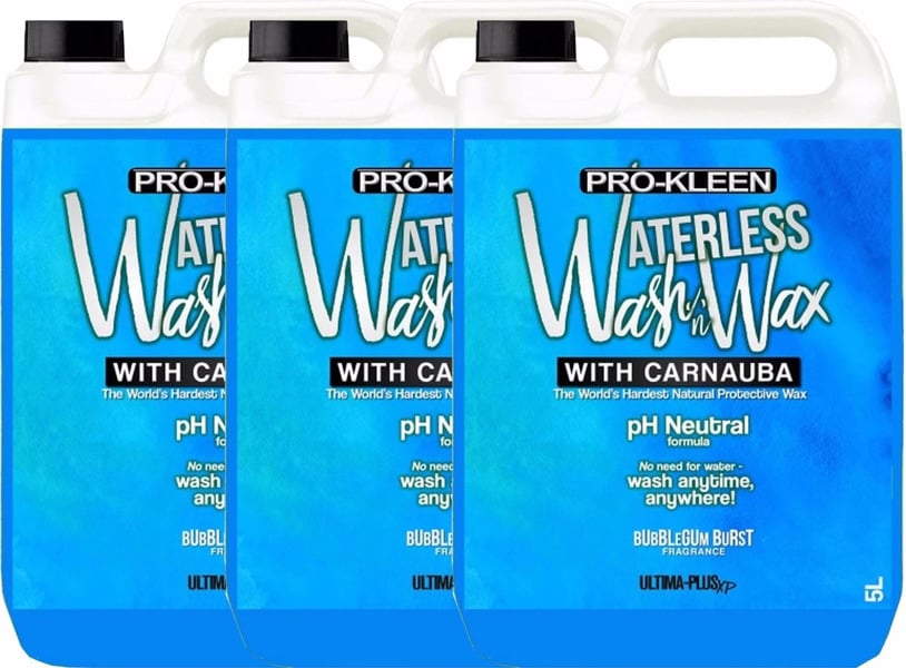 Ultima Plus XP Pro-Kleen 15 Litres Bubblegum Burst Car Cleaner Waterless Wash & Wax with Carnauba Wax