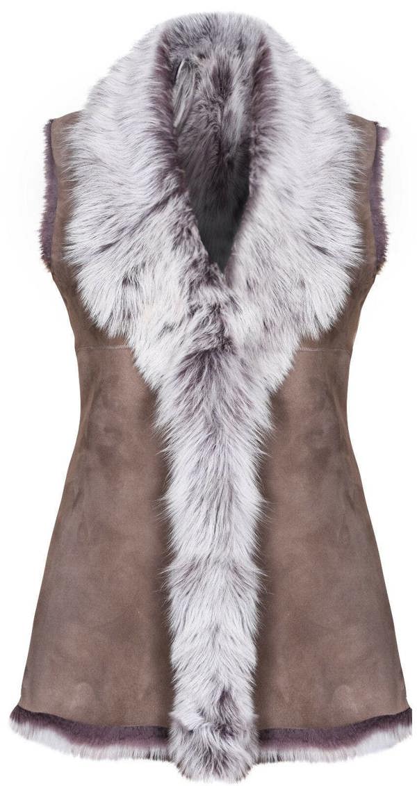 Infinity Leather Women's Toscana Sheepskin Long Gilet-Sorocaba