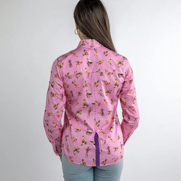 FEMME FATALE  PIN UP GIRLS  WOMENS  PRINT SHIRT - Premium Men's Patterned Shirt by Claudio Lugli | Bold Design, Tailored Fit, Best Printed Shirts