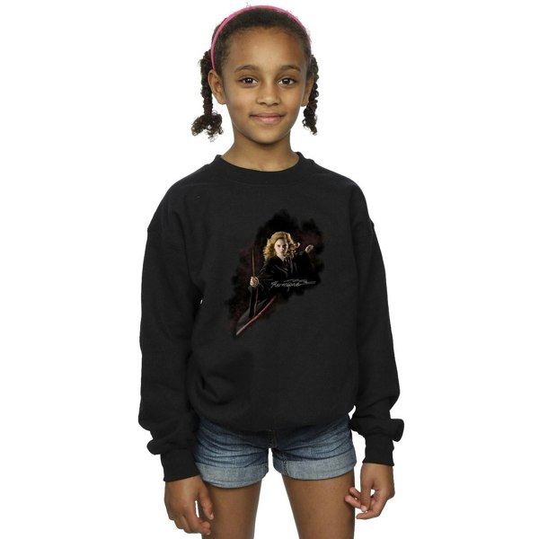 Harry Potter Girls Hermione Fight Like A Girl Sweatshirt - Black