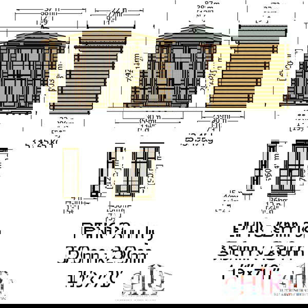 Shire 12x8 Epping log cabin 28mm Cladding - Best Shed