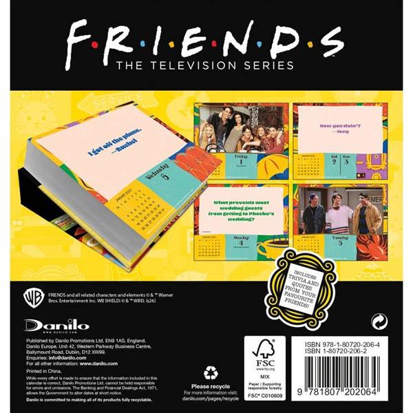 Friends Desk Calendar 2027, Desk Calendars, Day To View, Entertainment, Gift