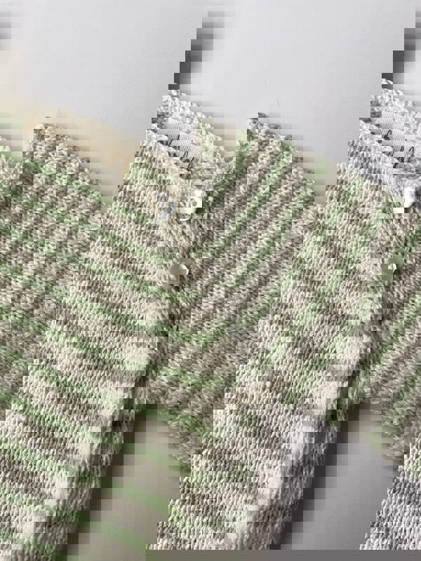 Gooseberry Fool Striped Cotton Jumper