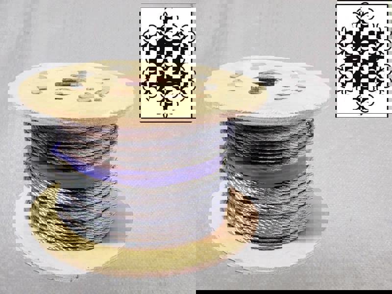 Galvanised Steel Wire Rope Cable 3MM 7x7 (100M Reel 7 x 7 Rigging Marine)