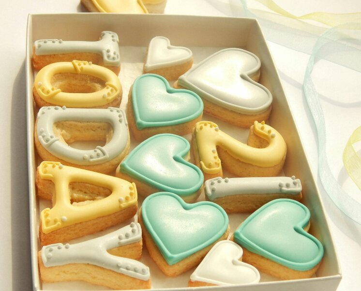 The Cookie Collaboration Hand-iced Birthday Cookie LETTERBOX Gift/Birthdays for her