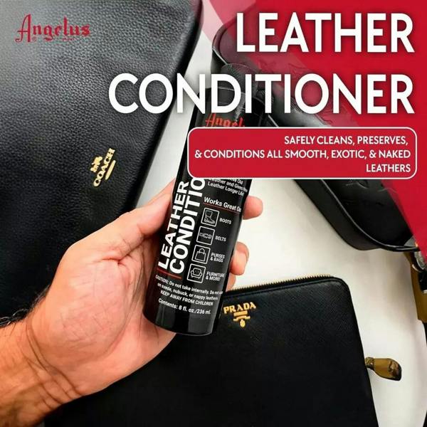 Angelus Leather Conditioner - Clean, Preserve & Condition All Leather 8oz
