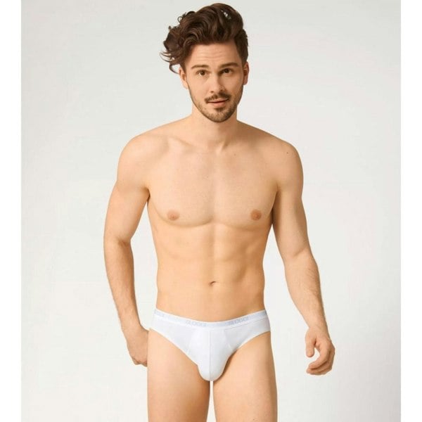 Sloggi - 2 - Pack Basic Men's Mini Briefs, White - Boxers - and - Briefs.net