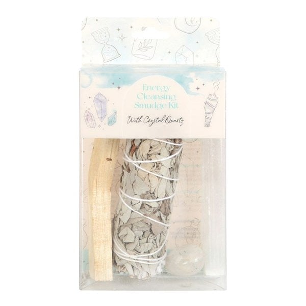 Serano Smudge Kit with Clear Quartz Crystal