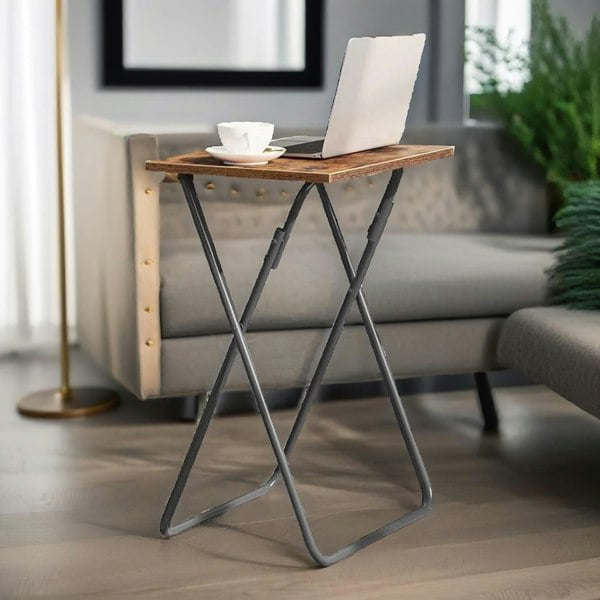 Rafaelo Mobilia Set of 2 Folding Side Tables