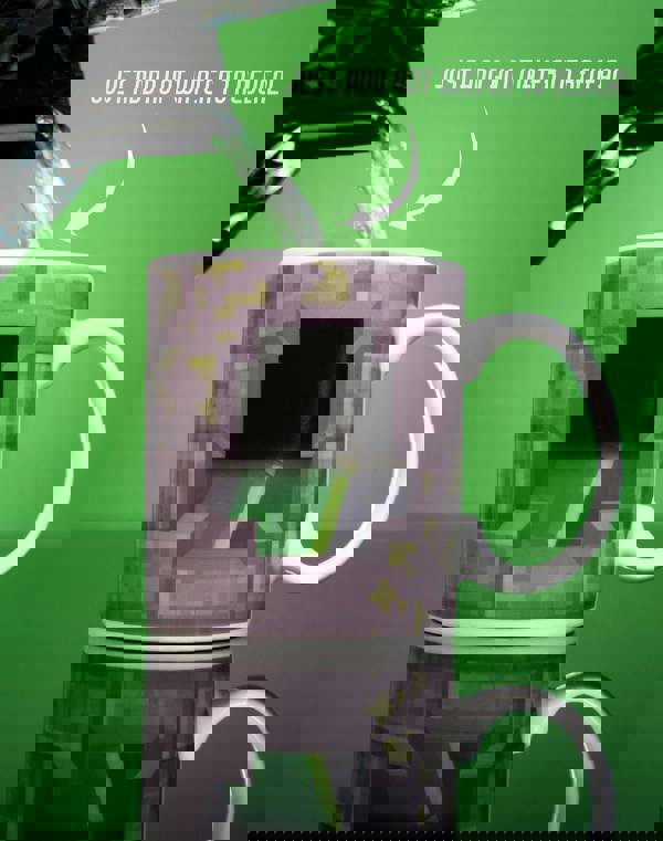 Minecraft Unisex Kids Grey Creeper Heat Change Graphic Heat Changing Mug (One Size)