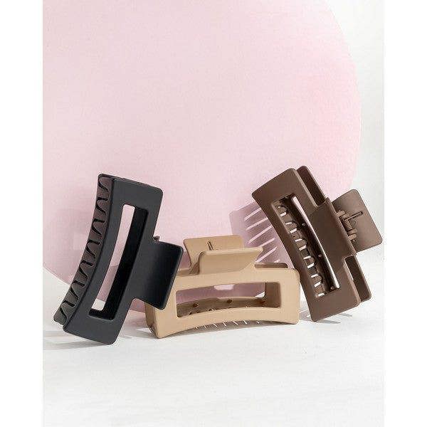 Brushworks Classic Claw Clips - 3 Pack