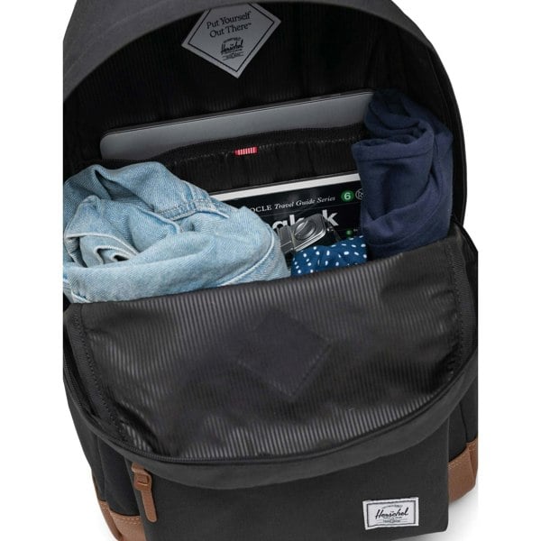 Herschel Bags Herschel Heritage Polyester Unisex Adults Black Backpack - Medium