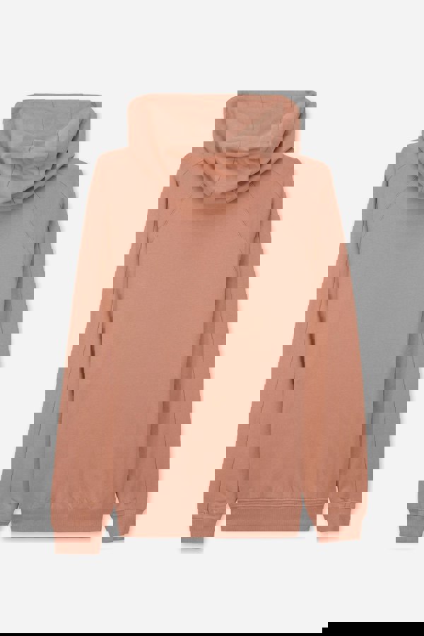 ENORSIA Raglan Sleeve Chest Print Hoodie