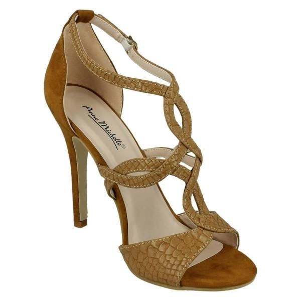 Anne Michelle Ladies Anne Michelle Open Toe T-Bar Heels