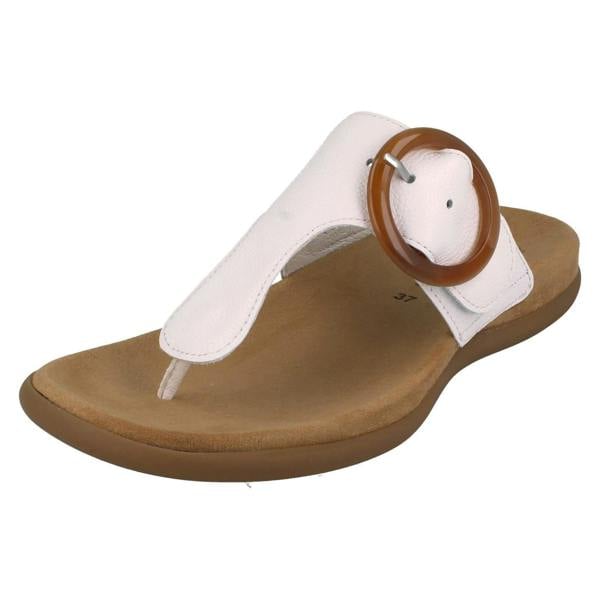 Gabor Ladies Gabor Toe Post Sandals With Buckle Detail 63.701