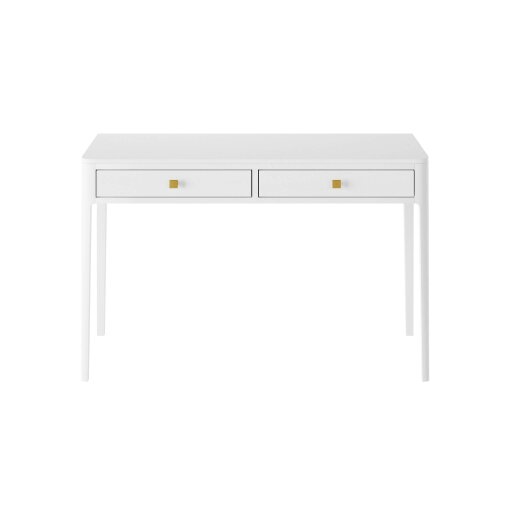 Wyld Haus Paracuru White Wood Grain 2 Drawer Desk