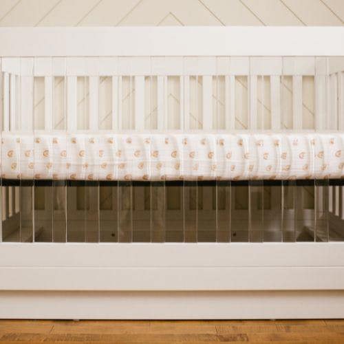 Lulujo - Cotton Cot Sheet - Rainbows