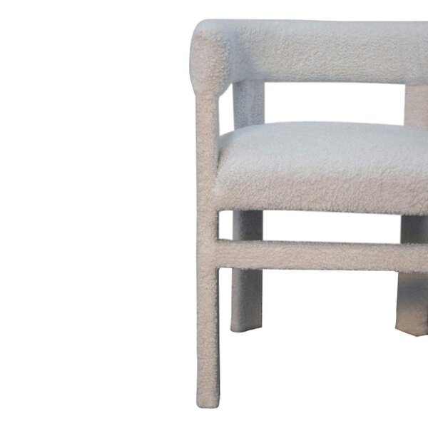 Wyld Haus Sarlat White Boucle Cosy Occasional Chair