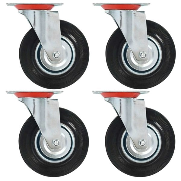 Berkfield 16 pcs Swivel Casters 125 mm