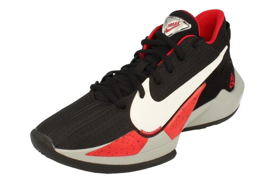 Nike Zoom Freak 2 Mens Basketball Trainers Ck5424  003 - Black White University Red 003 - Photo 0