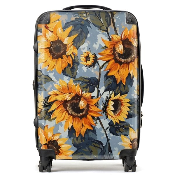 Warren Reed Sunflowers On A Sunny Day Suitcase