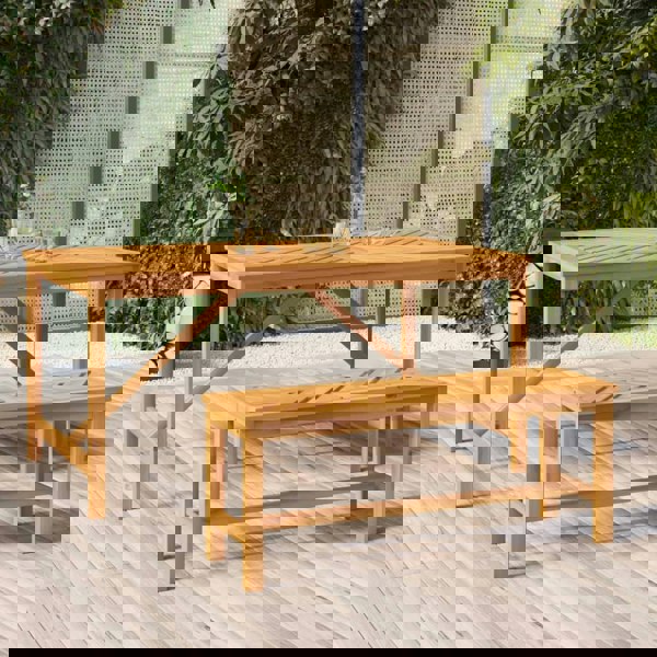 Berkfield Garden Bench 110 cm Solid Wood Acacia