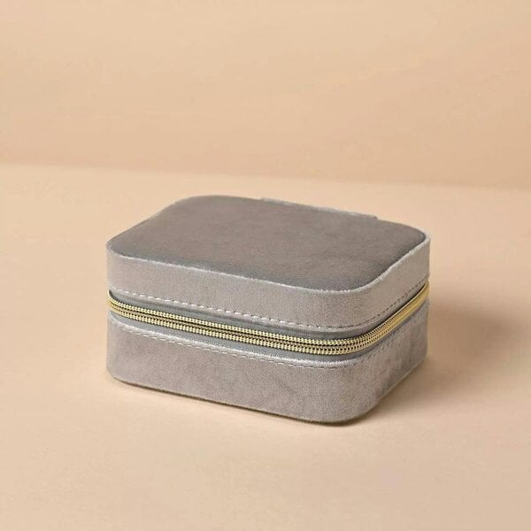 T. H. Baker Sophia Silver Classic Velvet Jewellery Box SP3519