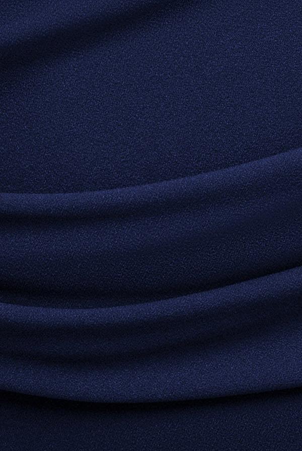 Bardot Pleated Midi Dress - Navy Blue DR1092ASCPLUS