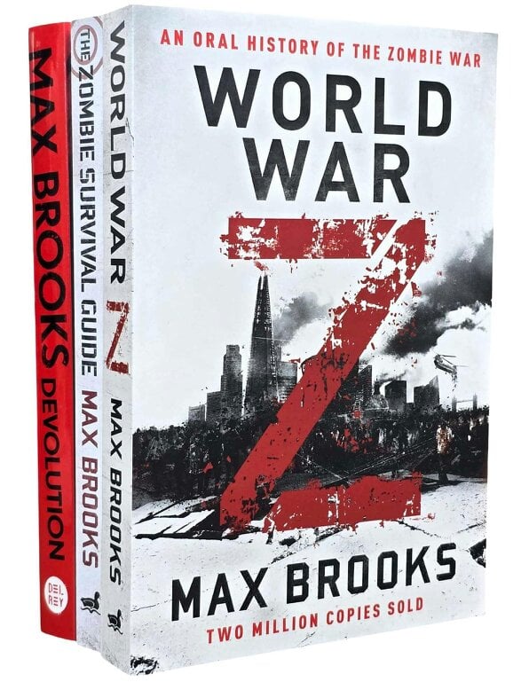 Max Brooks 3 Books Collection Set (World War Z, The Zombie Survival Guide and Devolution)