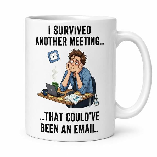 Dyzi I Survived Another Meeting That Could’ve Been an Email Mug