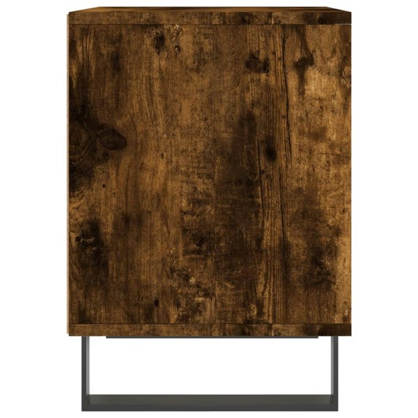 Berkfield Bedside Cabinets 2 pcs Smoked Oak 40x35x50 cm Engineered Wood