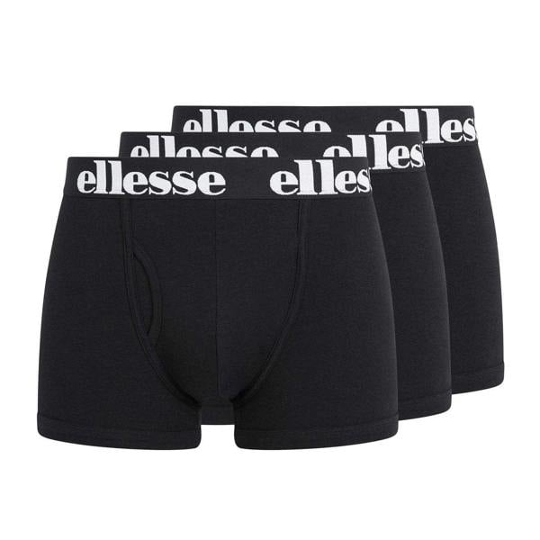 Ellesse Mens Hali Boxer Shorts (Pack of 3) - Black - 