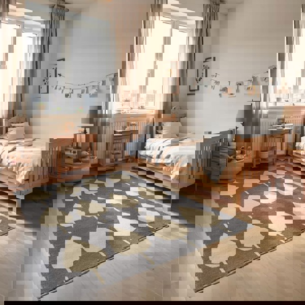 Adventures Kids Grey Rug – Lovely Leaves