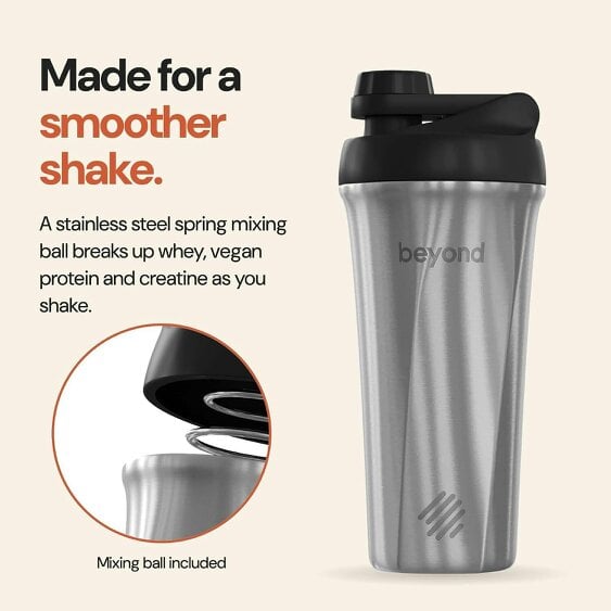 Beyond Shakers Brushed Steel & Black Twist