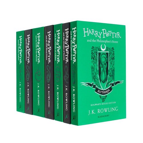 Harry Potter Slytherin House Editions Paperback: J.K. Rowling - 7 Books Set