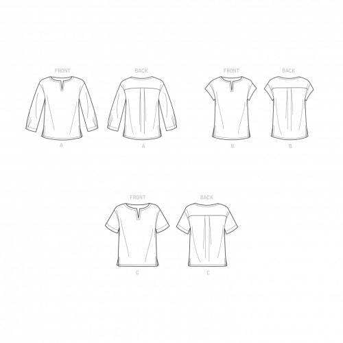 Simplicity Sewing Pattern 9274, Tops for Women, U5 (16-18-20-22-24) - Intermediate