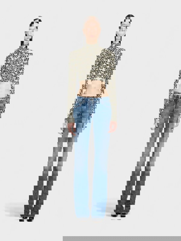 Off - White Moon Sec Skin Turtle Crop Top Yellow Black - Supplied FashionOff White