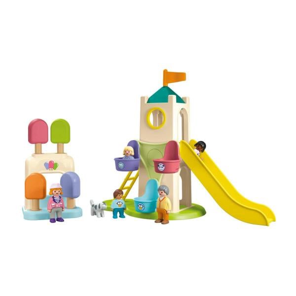 Playmobil JUNIOR: Adventure Tower with Ice Cream Booth - 71703 Playset