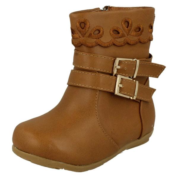 Spot On Girls Spot On Ankle Boots with Buckle Detail