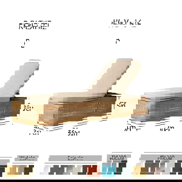 Marina Reclining Outdoor Sun Lounger, Daybed-Weilai Concept-Style B-Weilai Concept