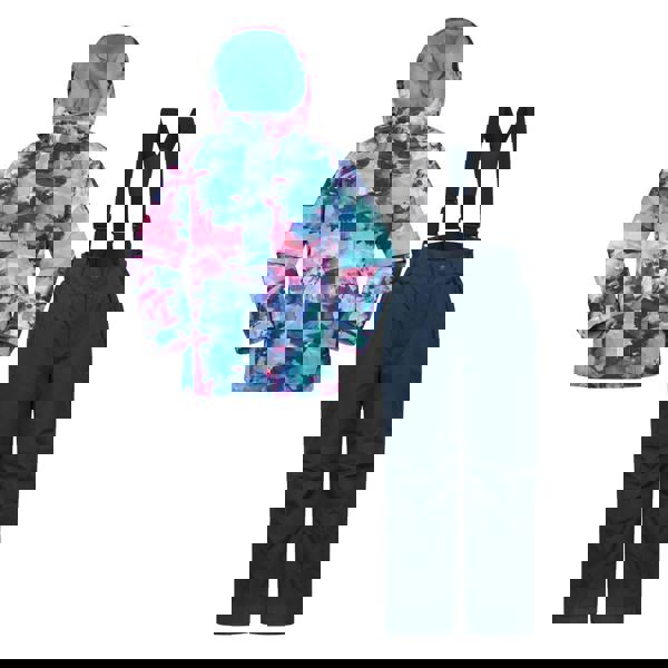 Mountain Warehouse Childrens/Kids Printed Ski Jacket Set - Dark Purple - 