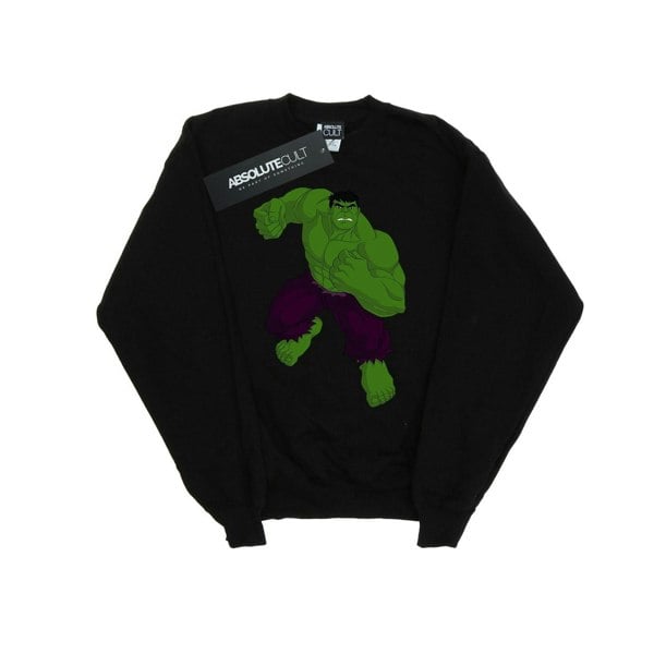 Marvel Boys Hulk Pose Sweatshirt - Black